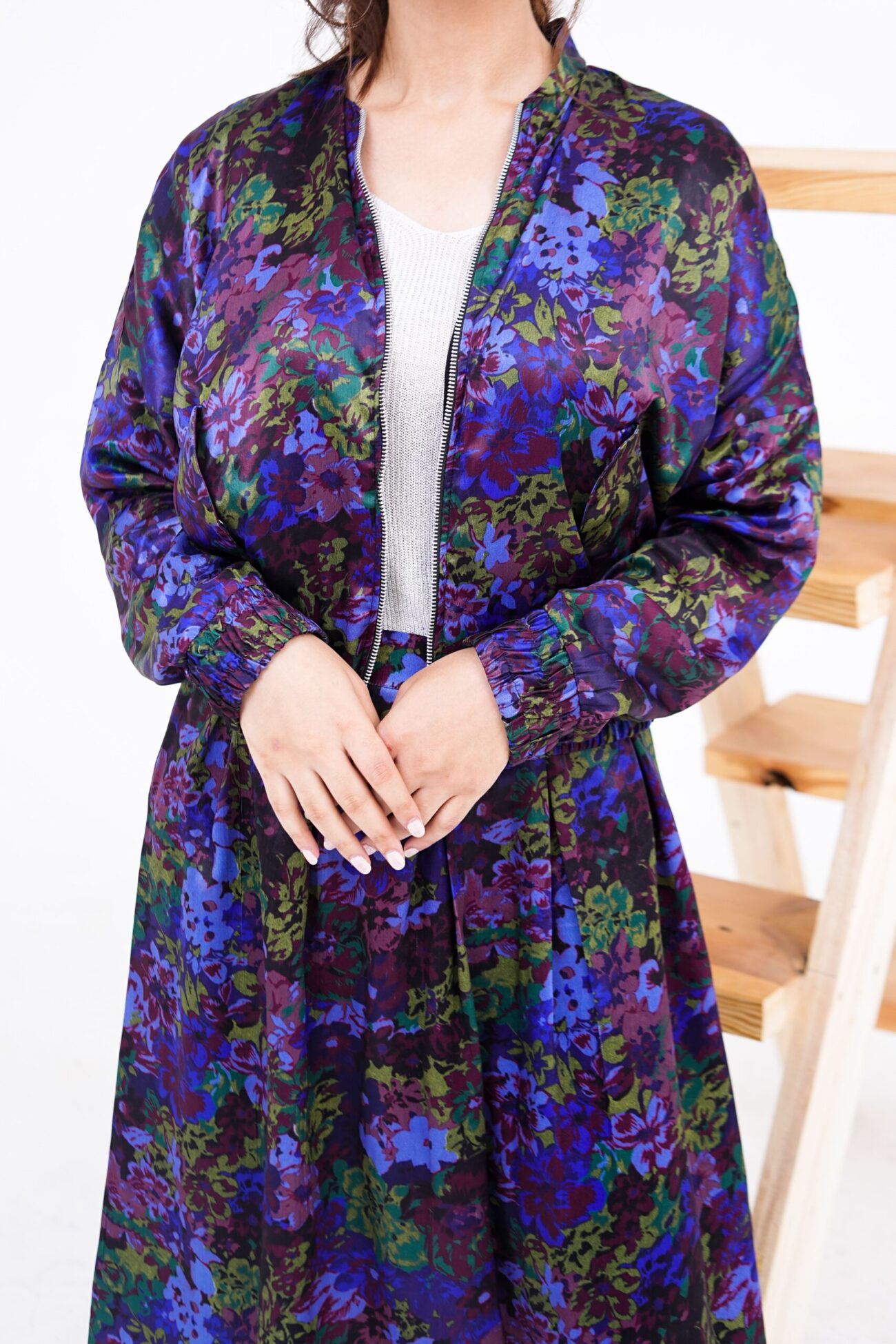 Printed Bomber Jacket - Image 4