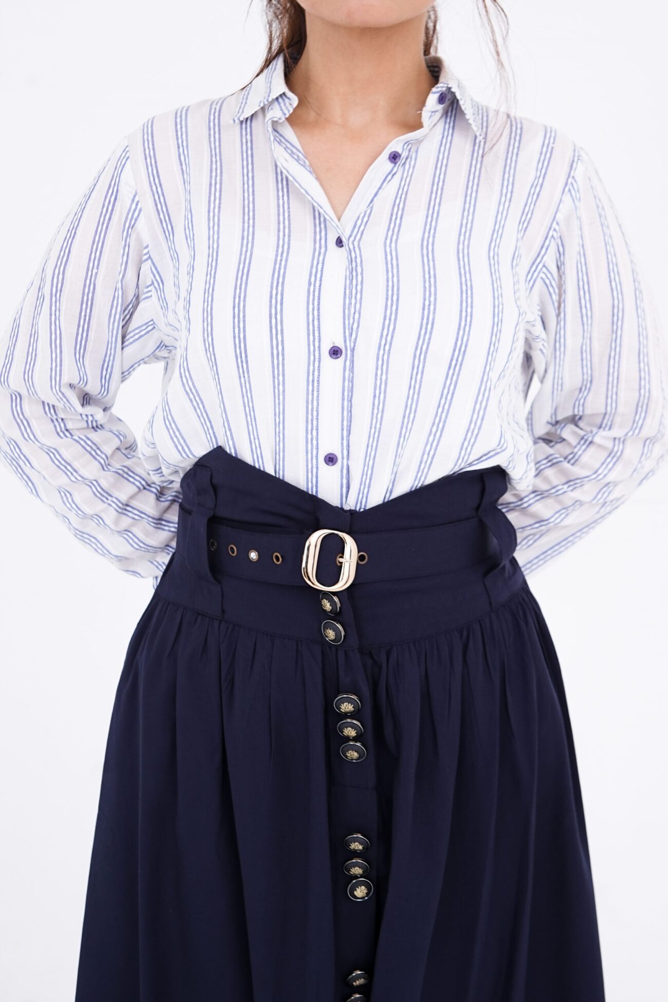 Navy Vintage Skirt