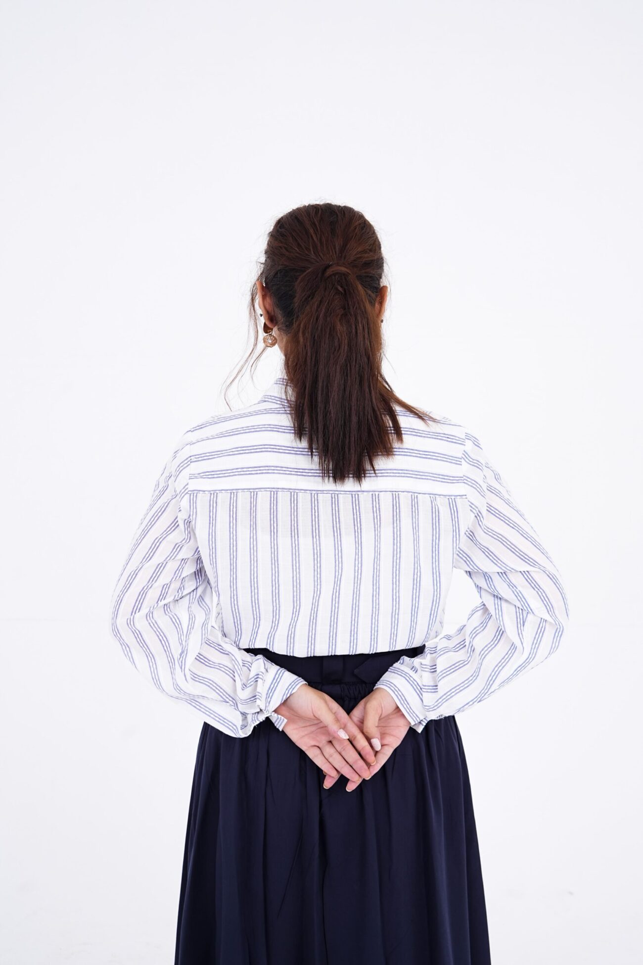 Navy Vintage Skirt - Image 2