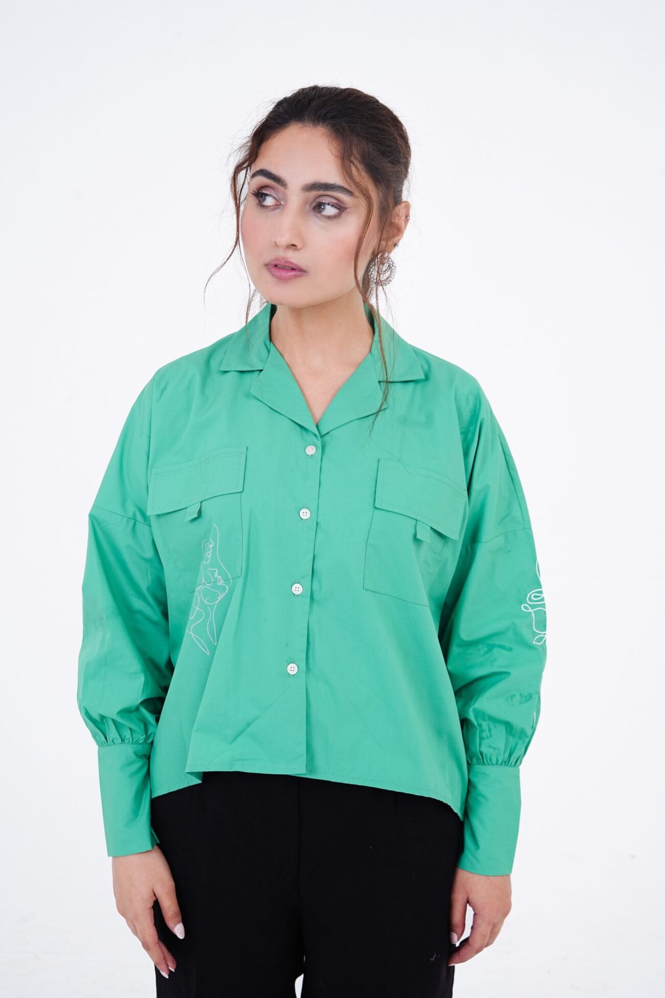 Resort collar shirt