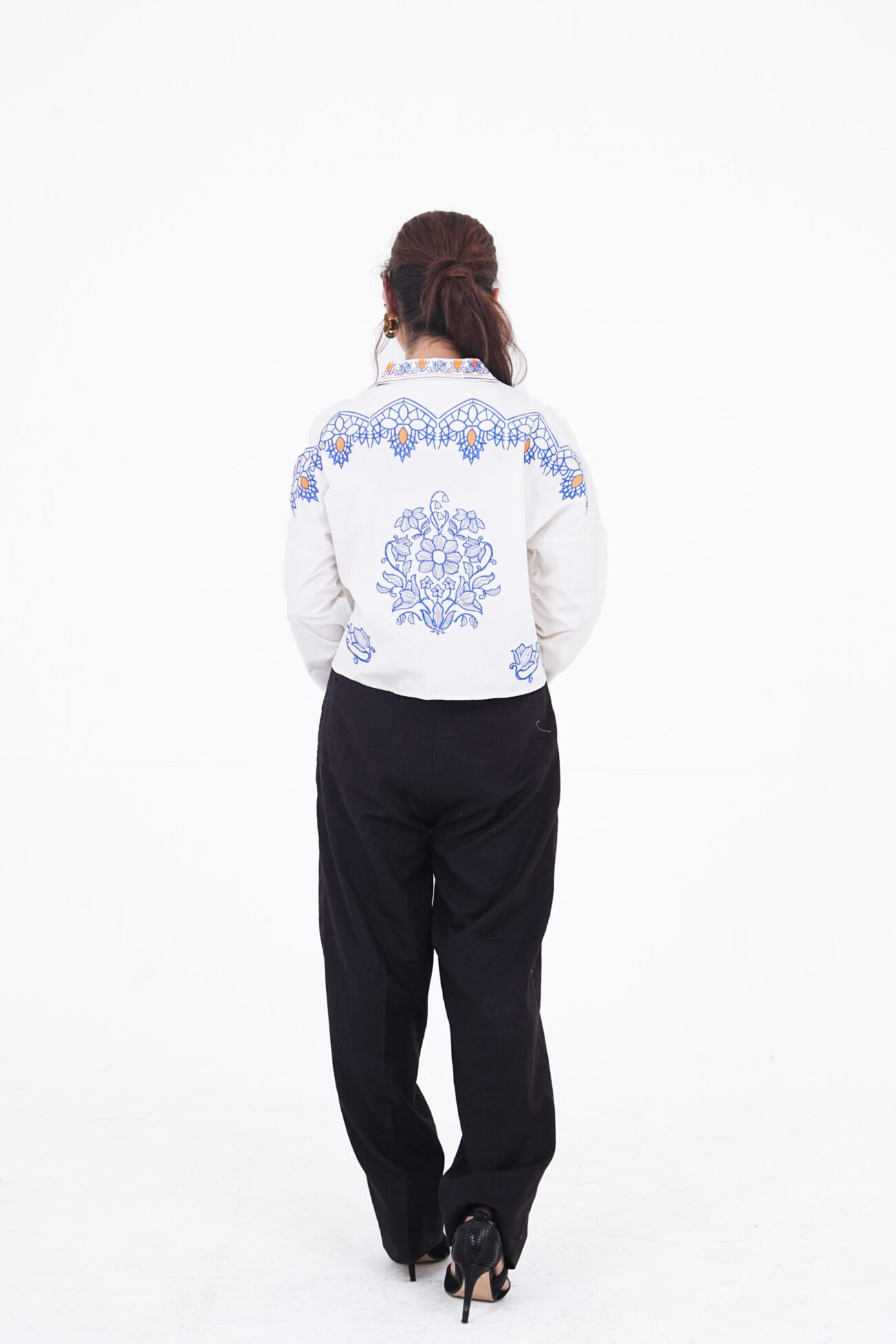 White Embroidered Shacket - Image 2