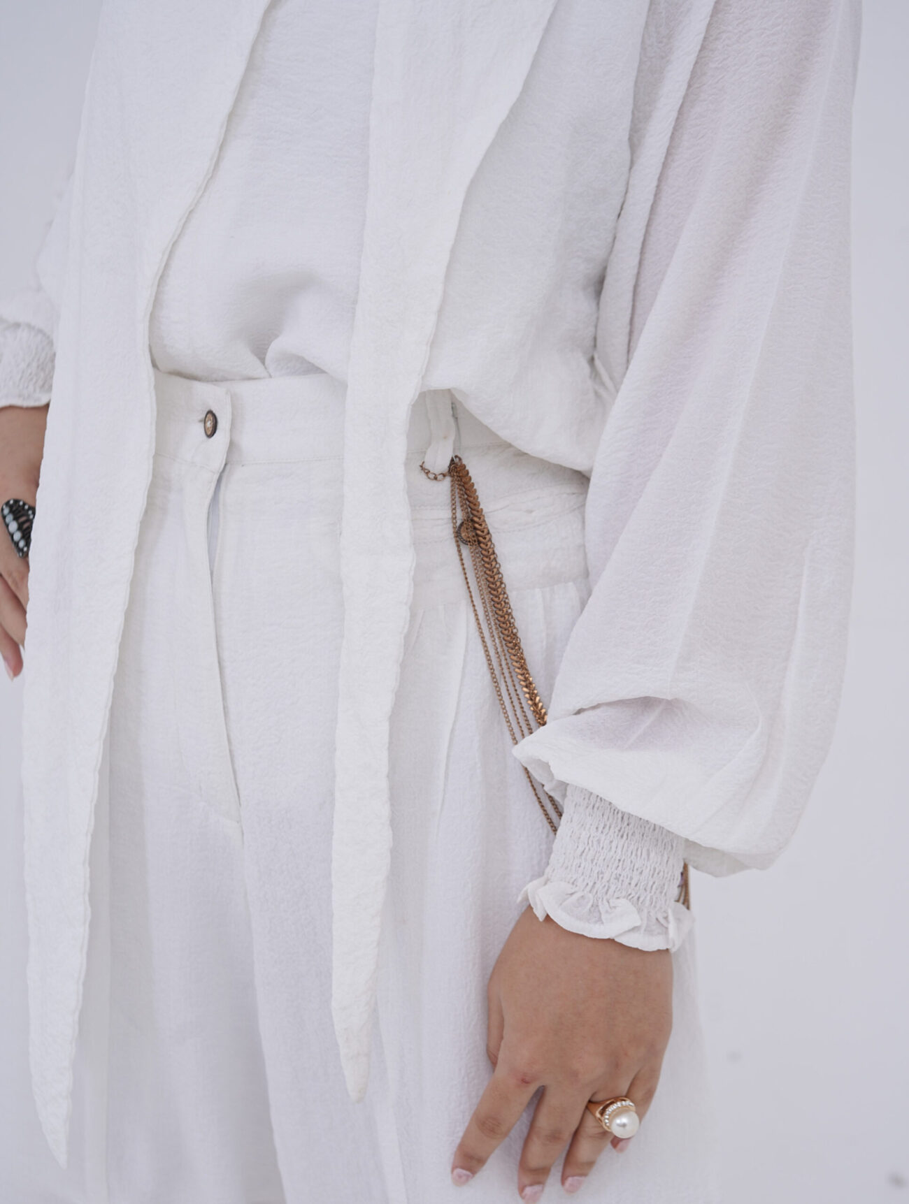 Flared White Pant - Image 3